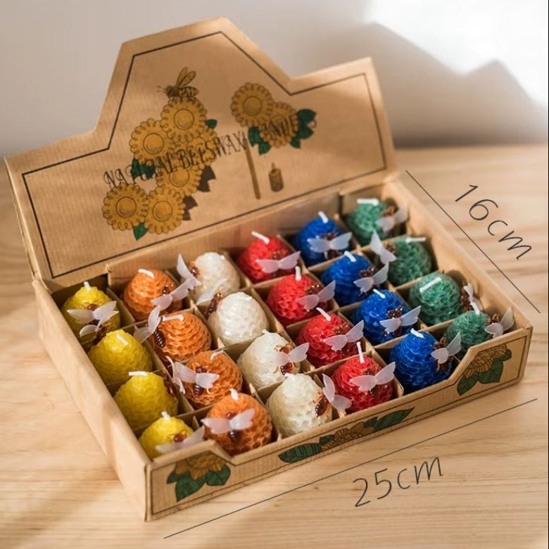 Set 24 Velas Cera de Abejas