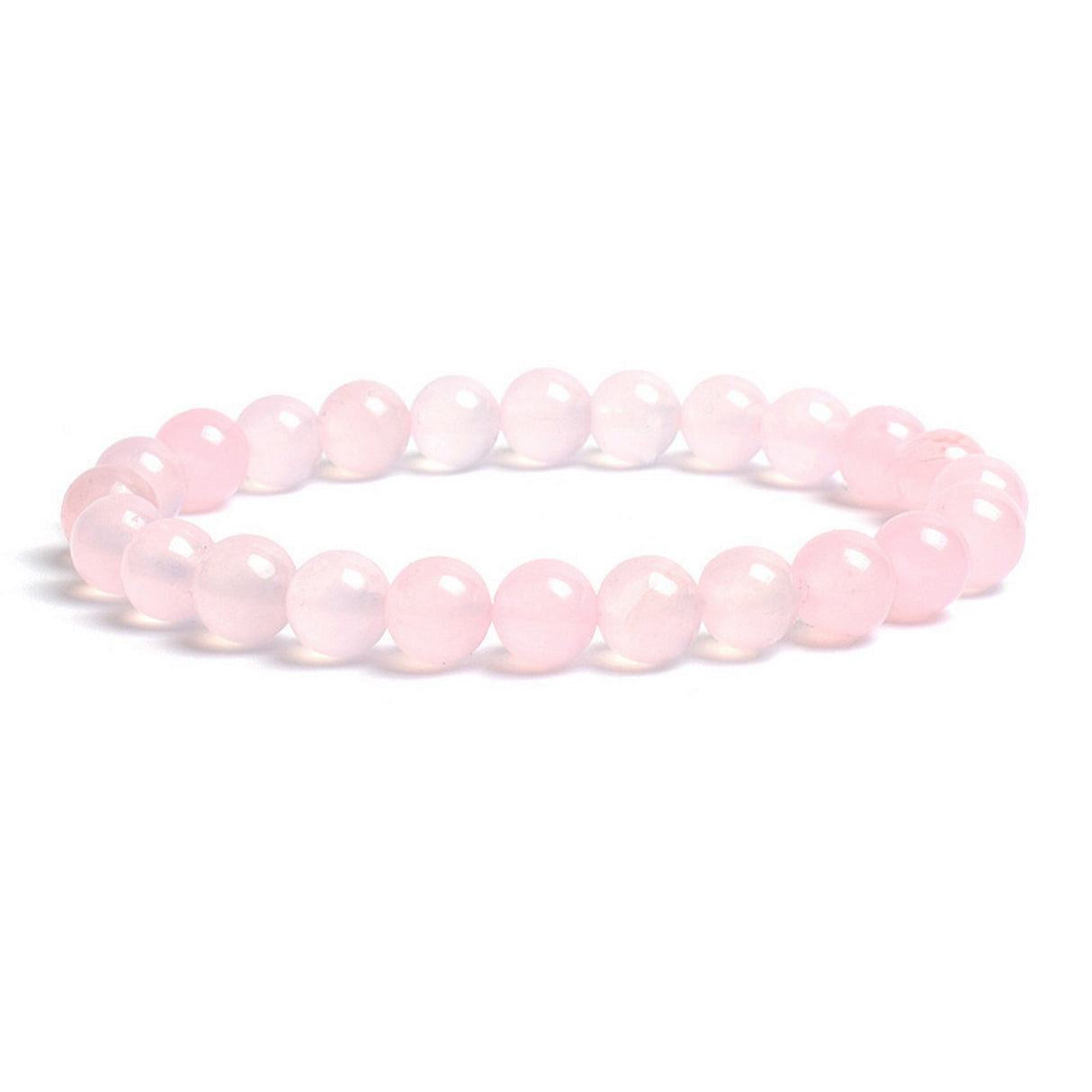 Pulsera Cuarzo Rosa 8mm