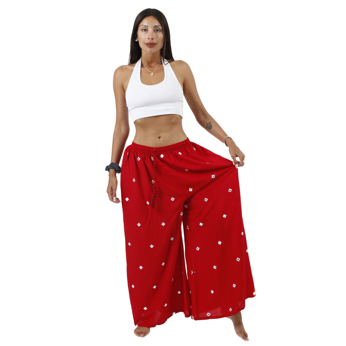 Pantalon Palazzo Anala Rojo