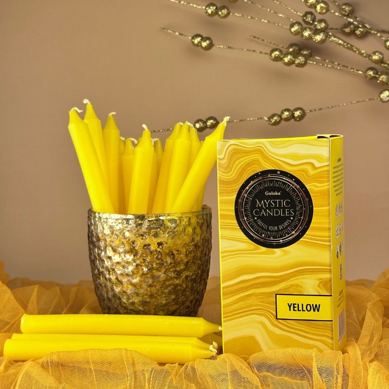Pack Velas Místicas Amarillo - Goloka
