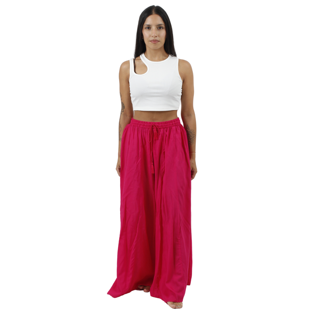 Pantalon Palazzo Rosado