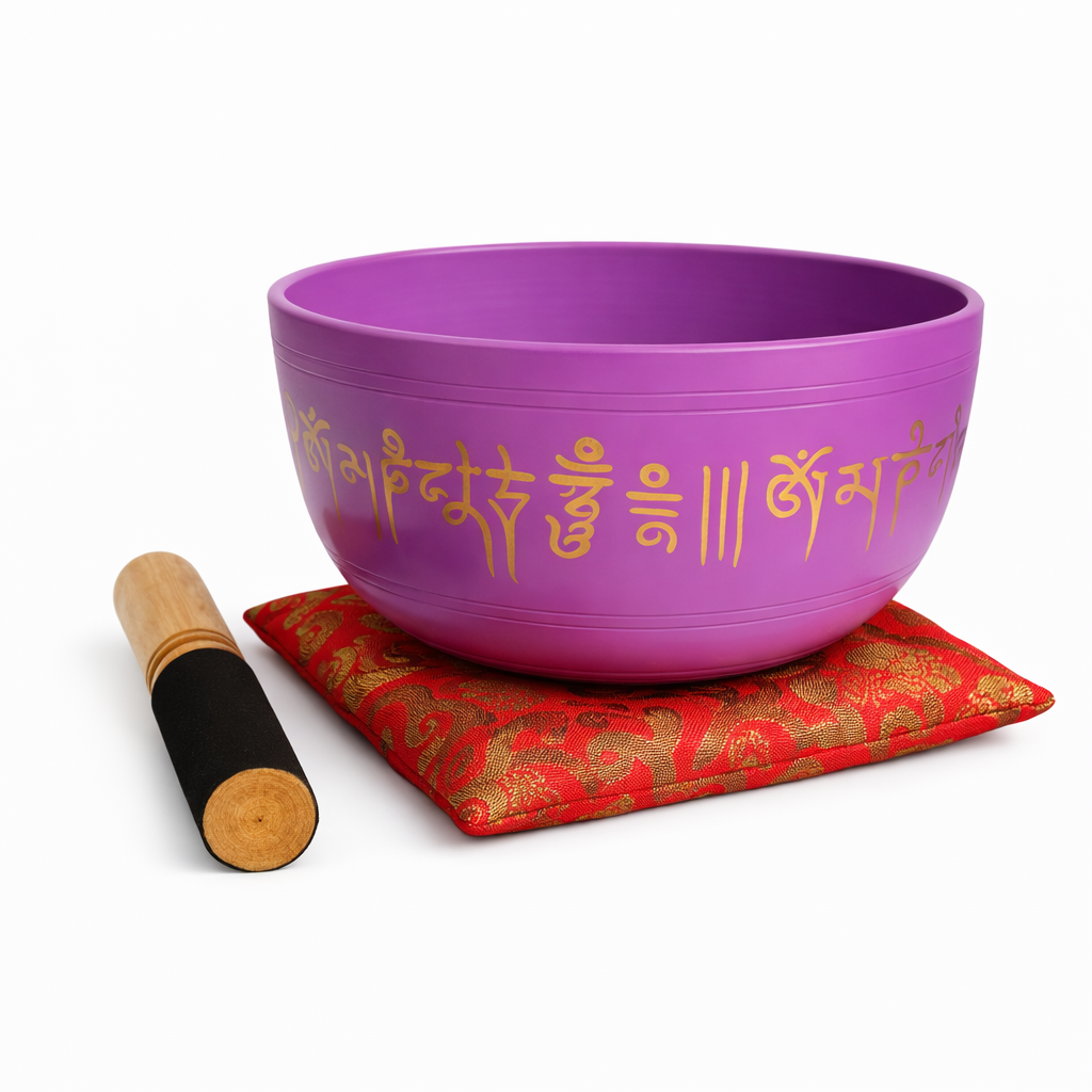 Cuenco Tibetano Morado 19 cm