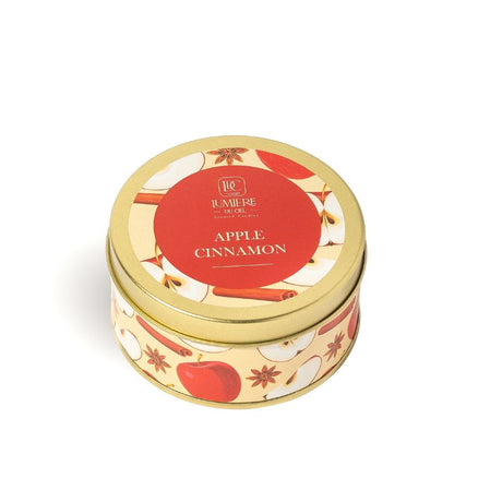 Vela Aromática Metal Manzana Canela - Lumiere du Ciel