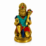 Hanuman Bronce con Piedras 16 cm