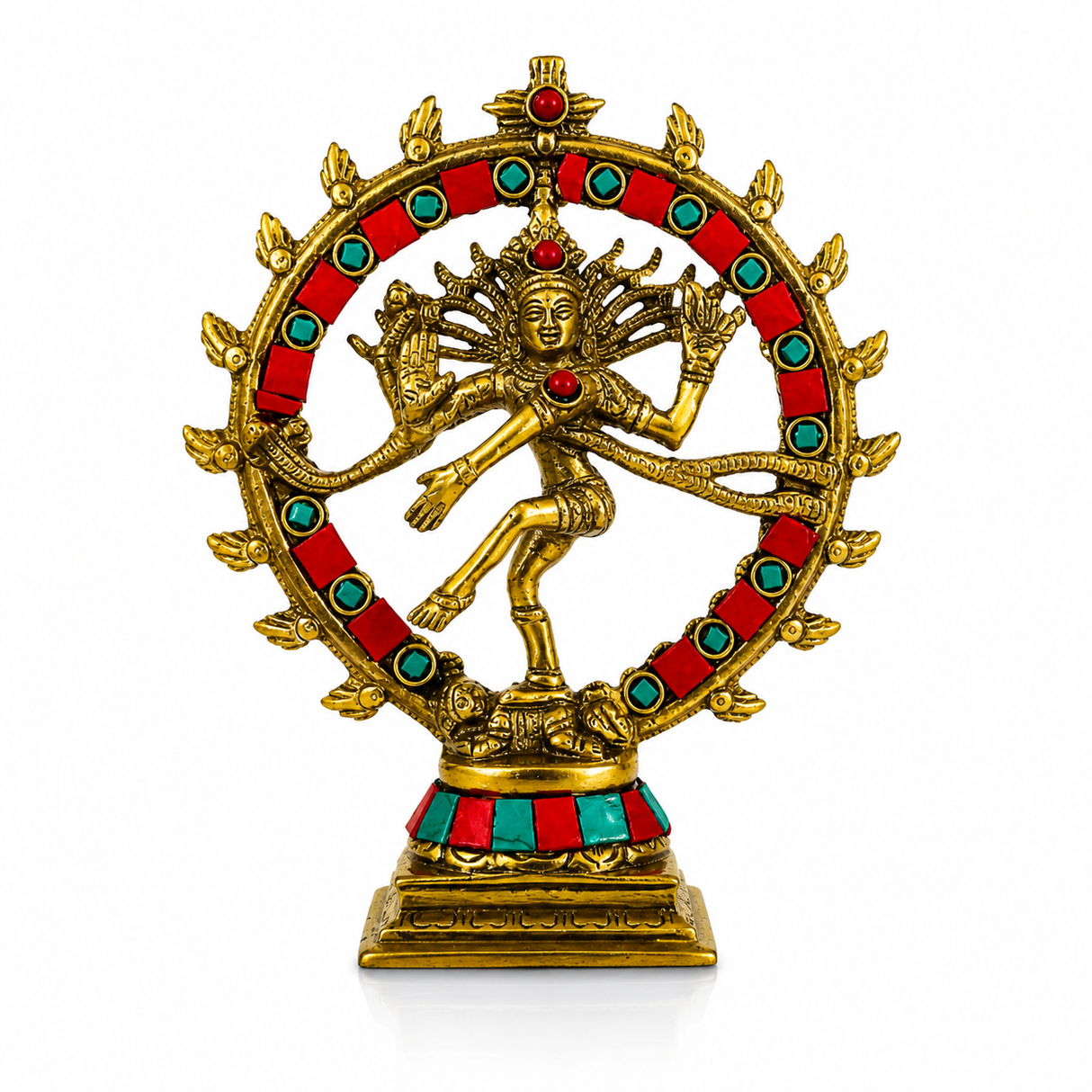 Nataraja Bronce con Piedras 17 cm