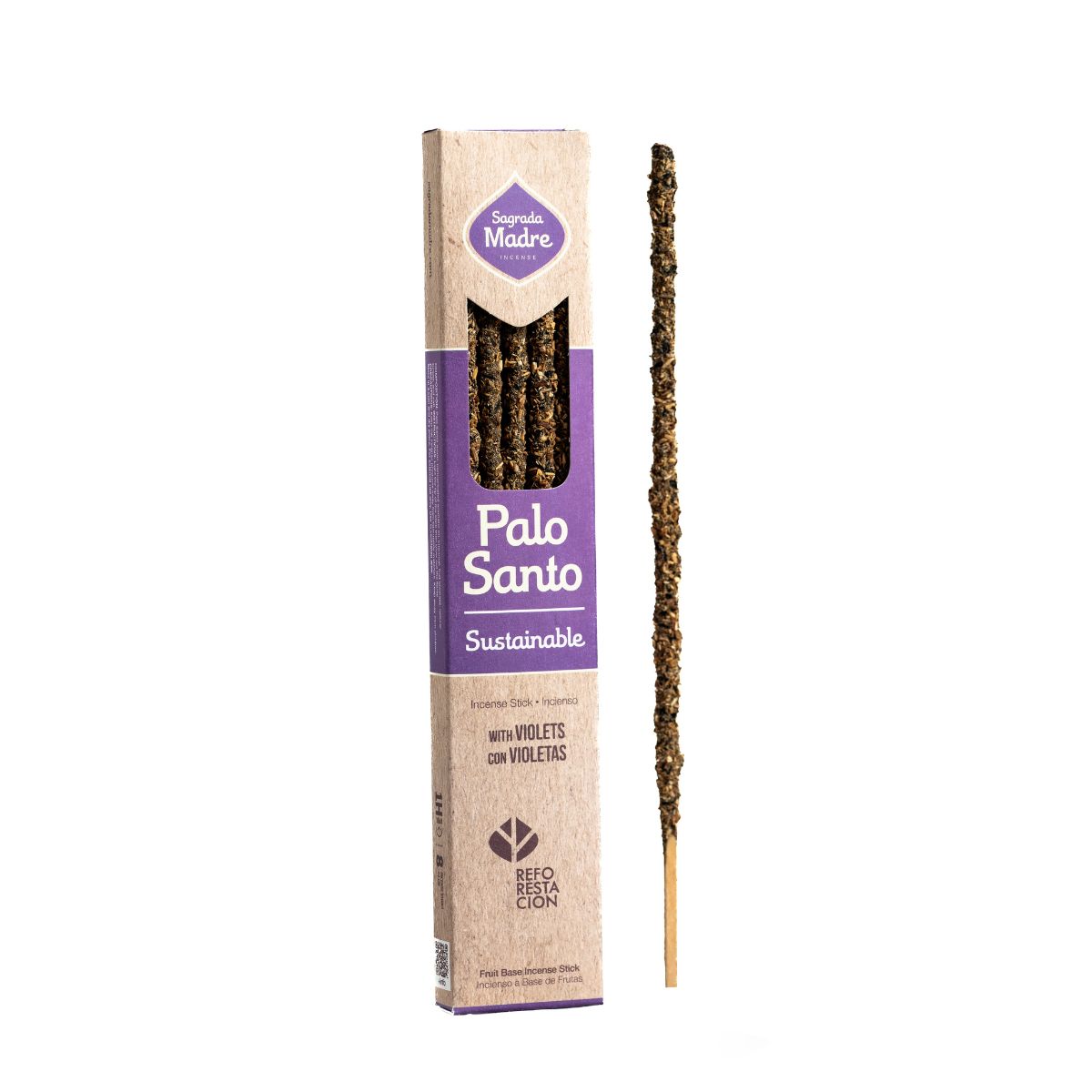 Sahumerio Palo Santo con Violetas