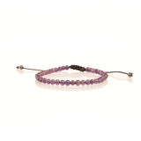 Pulsera Ajustable Amatista 4mm