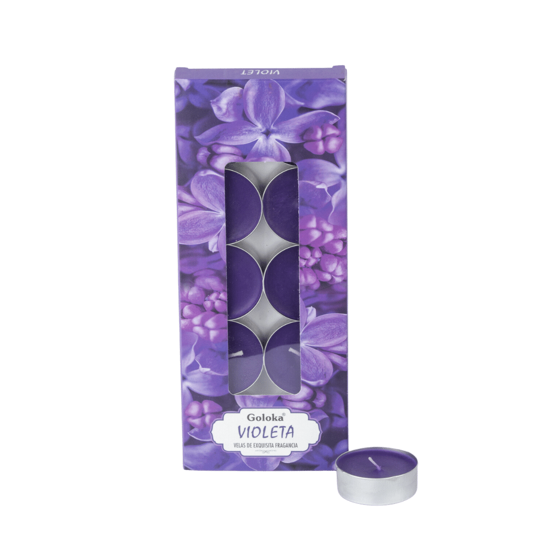 Vela Aromática Violeta Tealight - Goloka