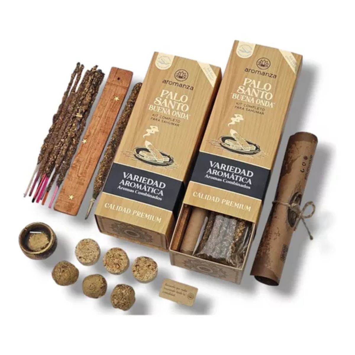 Kit Palo Santo Buena Onda Completo - Aromanza