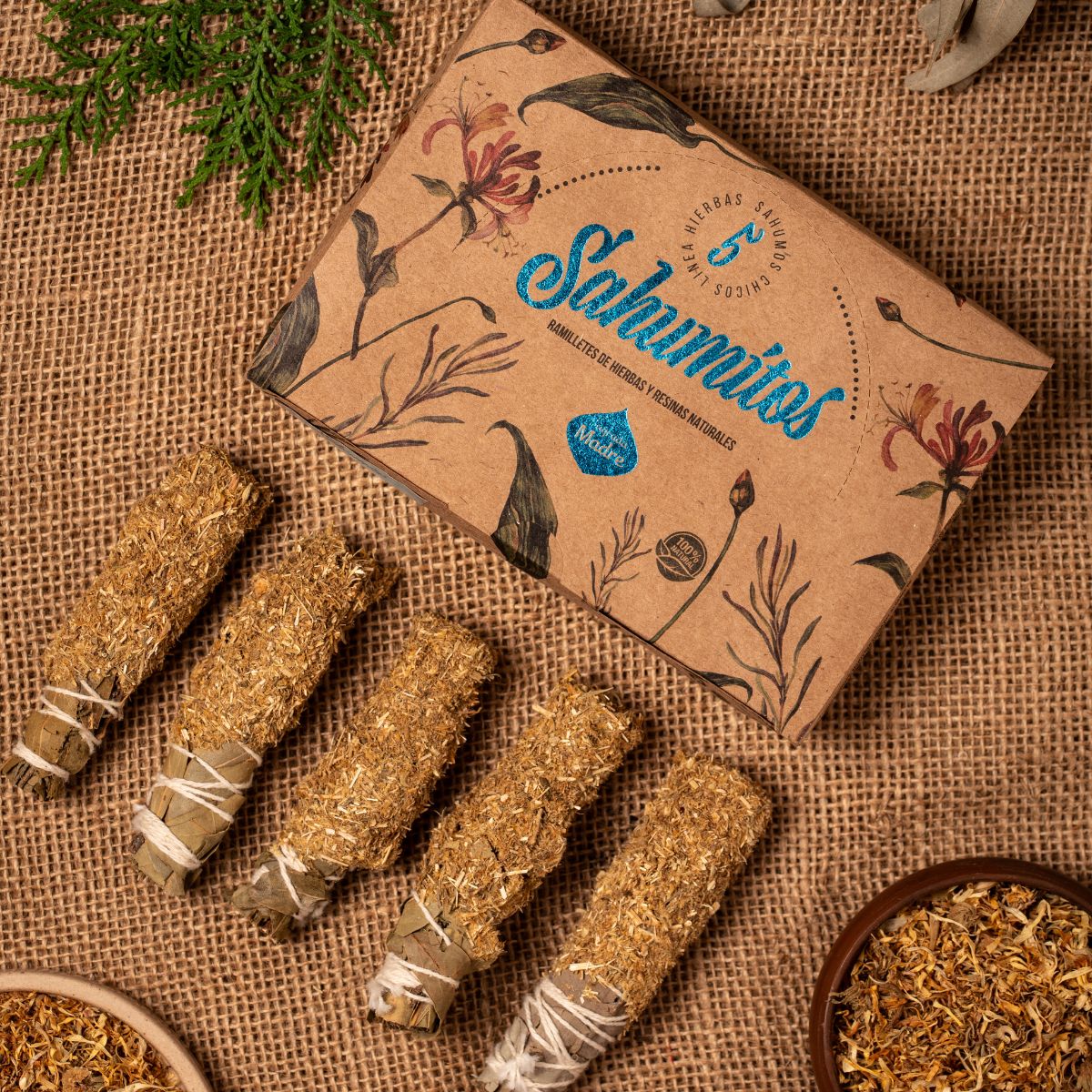 5 Sahumitos de Calendula Manzanilla