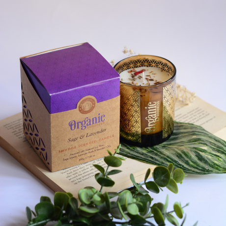 Vela Salvia Blanca y Lavanda Organic Goodness