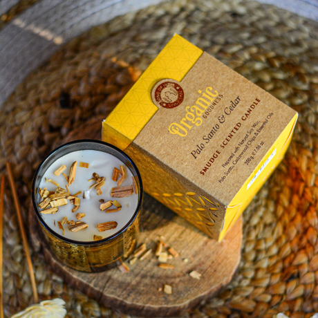 Vela Palo Santo y Cedro Organic Goodness