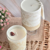 Vela Boho Pachulí con Piedra Jaspe Rojo 200gr