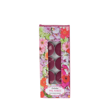 Vela Aromática Mil Flores Tealight - Goloka