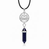 Colgante Lotus de Punta Lluvia de Estrellas Azul