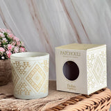 Vela Boho Pachulí con Piedra Jaspe Rojo 120gr