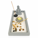 Jardin Zen Budda Rezando