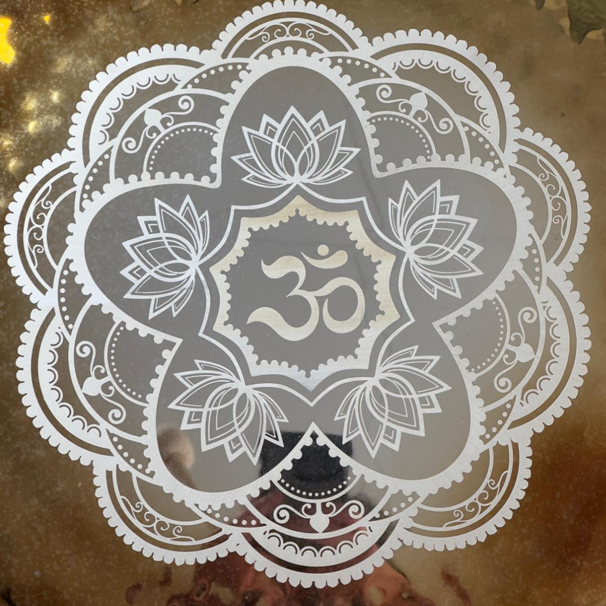 Gong Espejo Mándala OM 40cm