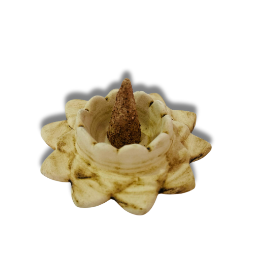 Sahumador Porta Incienso-Bombita Flor de Loto Ceramica - Sagrada Madre
