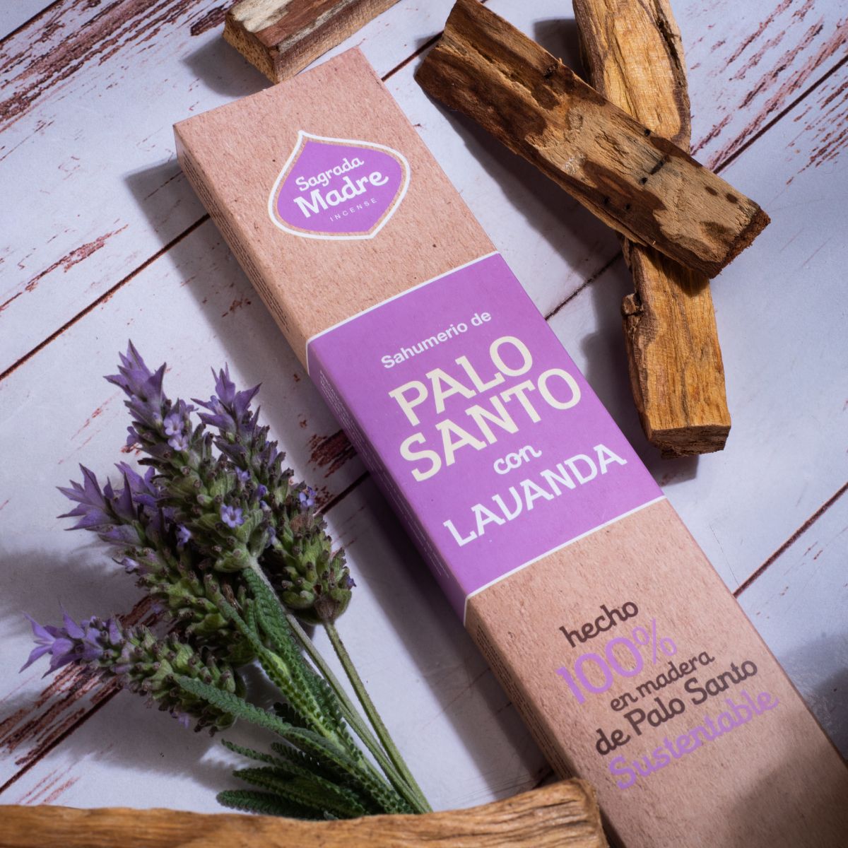 Sahumerio Palo Santo con Lavanda