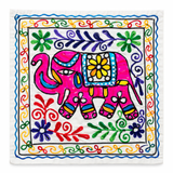 Funda de Cojín Elephant Rosado y Rojo