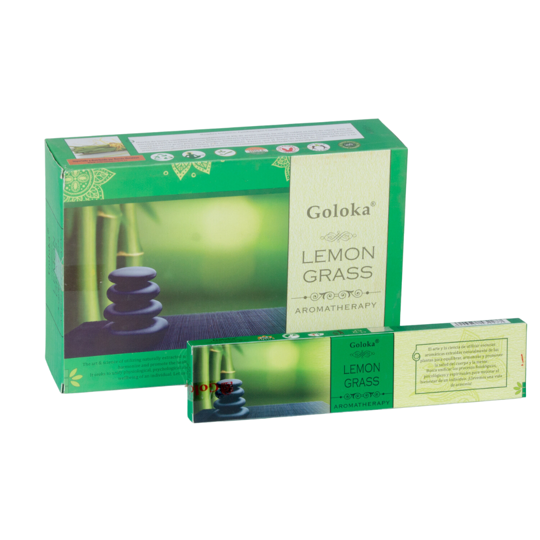 Incienso Natural Lemongrass Aromaterapia - Goloka