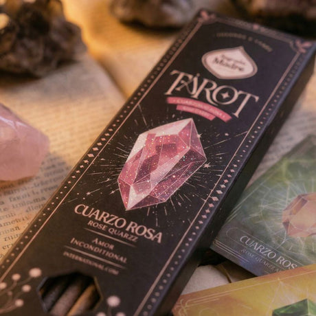 Sahumerio Tarot Gemas Cuarzo Rosado Rosa-Silvestre