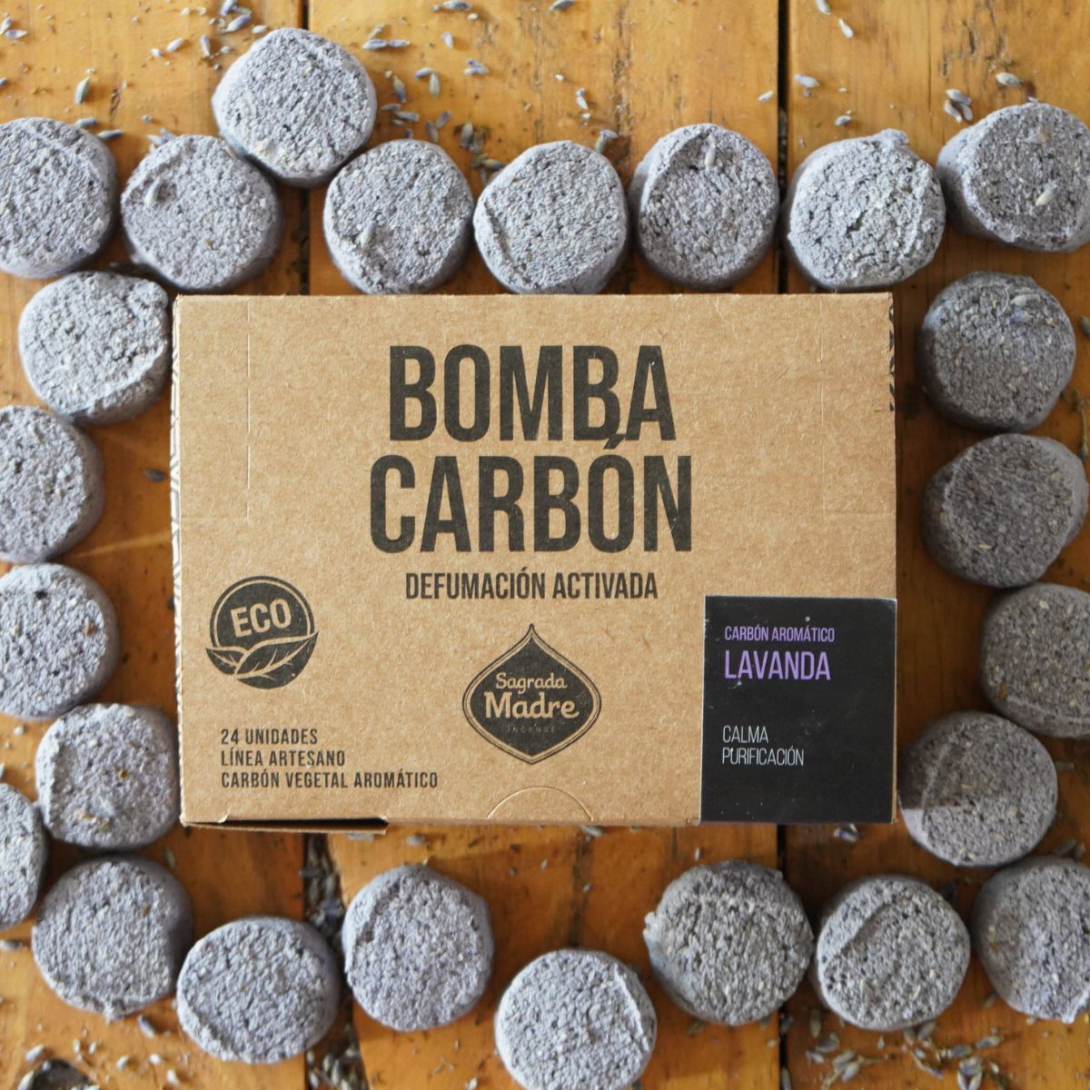 Carbón Lavanda 24u