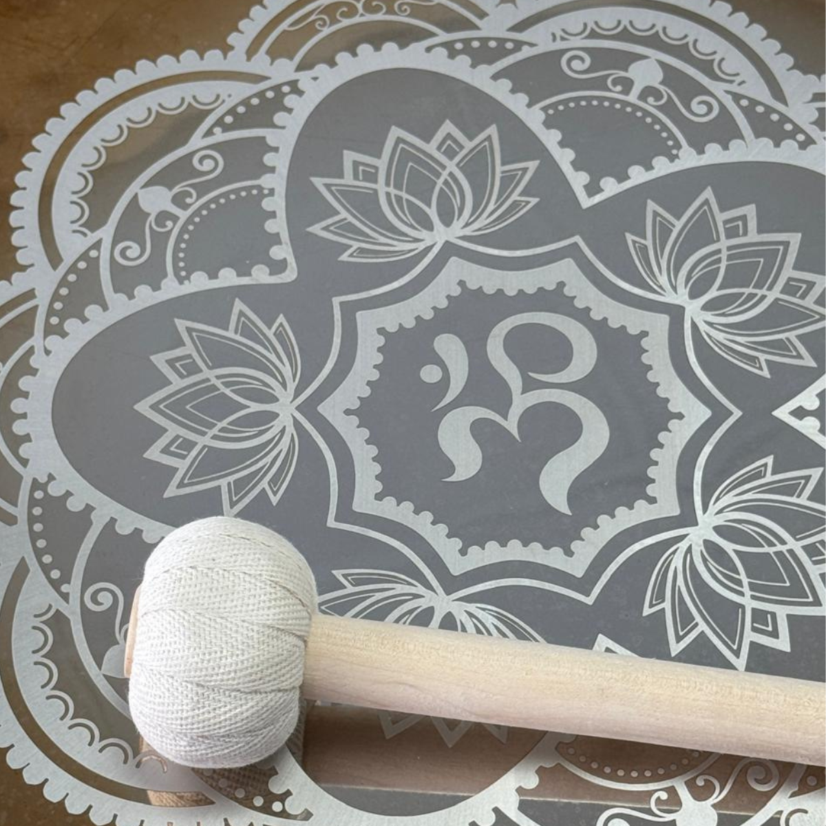 Gong Espejo Mándala OM 40cm