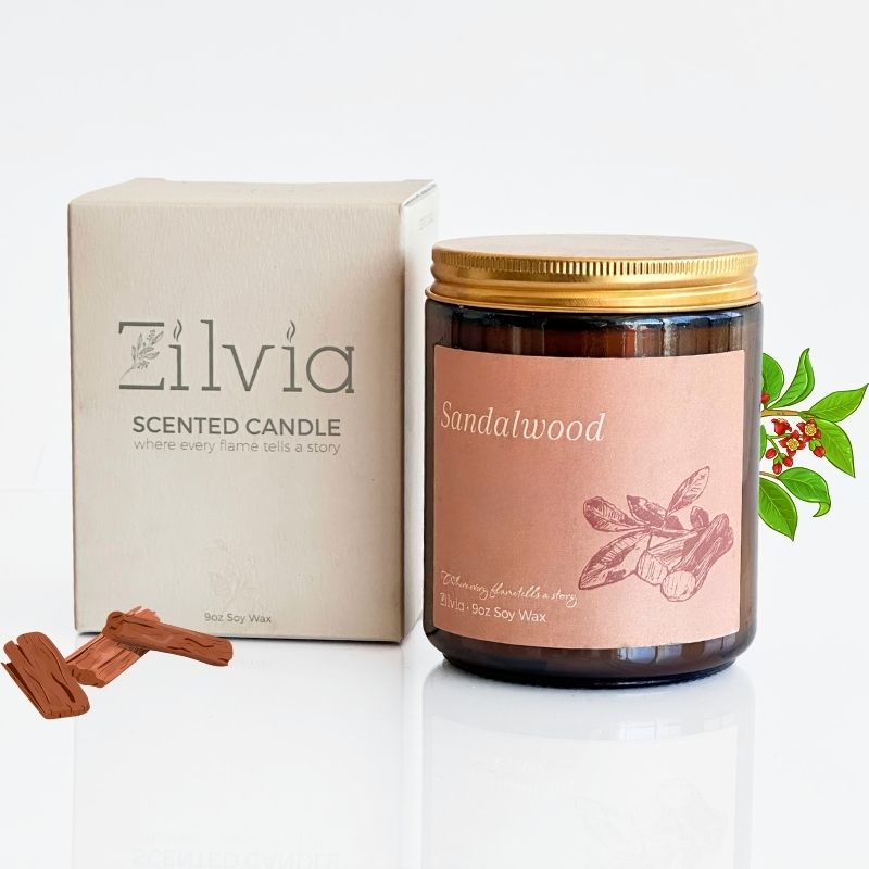 Vela Cera de Soya Sandalwood