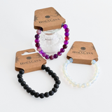 Pack 3 Pulseras de Piedras 8mm