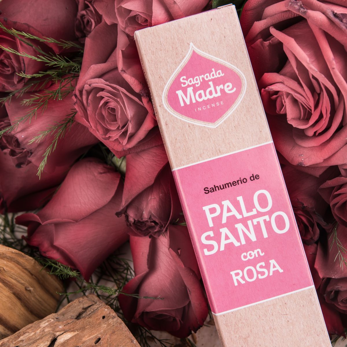 Sahumerio Palo Santo con Rosas