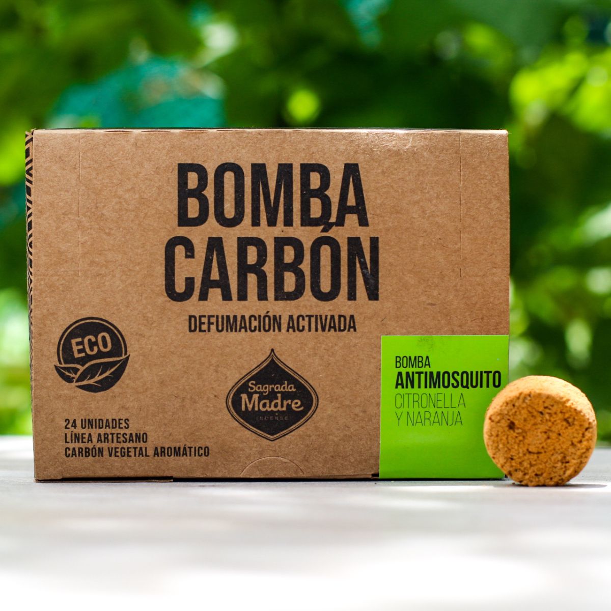 Carbón Citronella & Naranja 24u