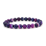 Pulsera Agata Morada 8mm
