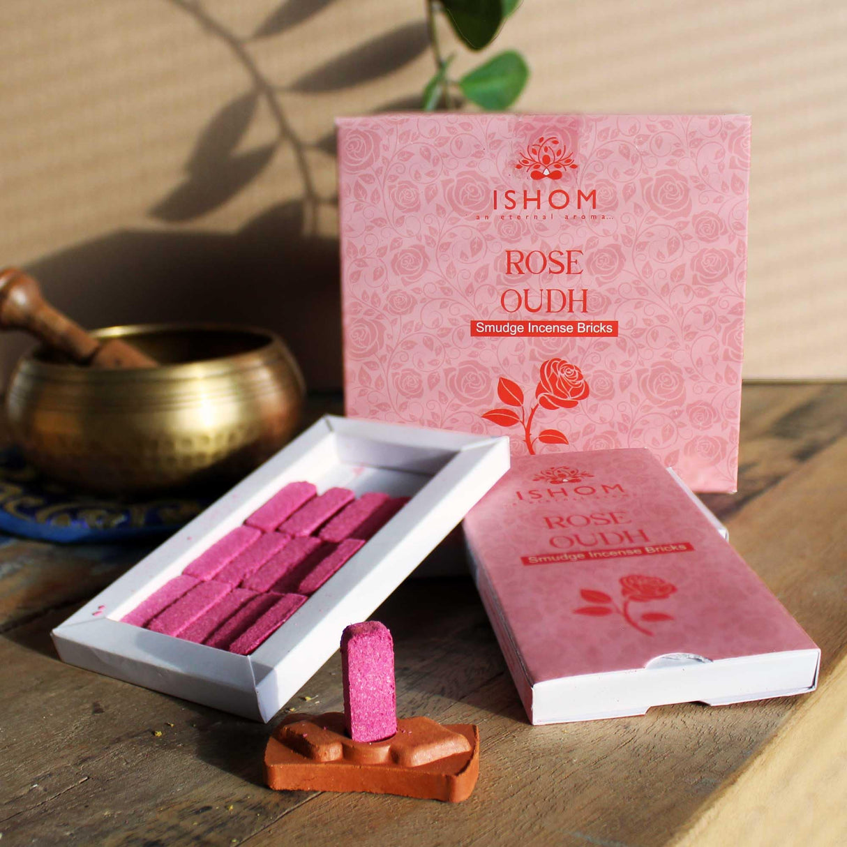 Ladrillos de Incienso Oudh Rose