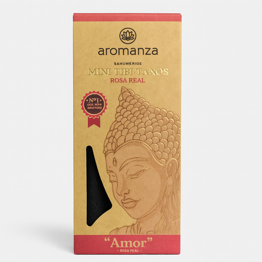 Mini Sahumerio Tibetano Rosa Real - Aromanza