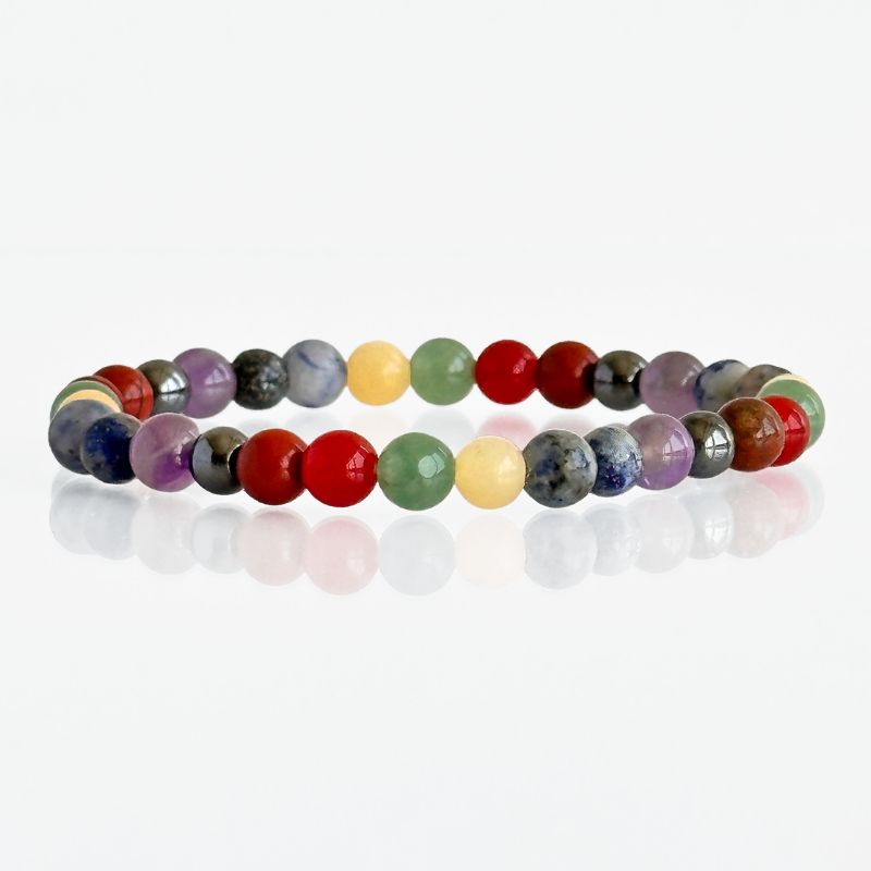 Pulsera 7 Chakras Natural 6mm