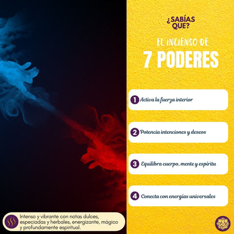 Incienso Natural 7 Poderes - Satya