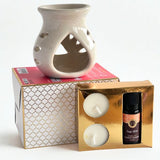 Set Difusor de Cerámica Ayurveda Salvia y Menta