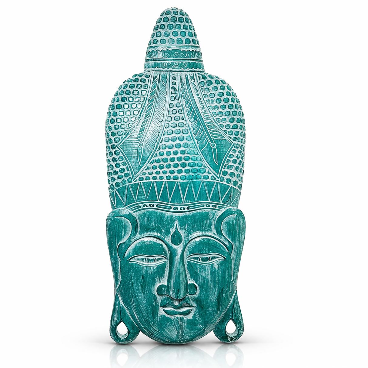 Cuadro Budda Face Verde
