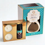 Set Difusor de Cerámica Ayurveda Aguamarina