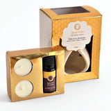 Set Difusor de Cerámica Ayurveda Flor de Jazmín