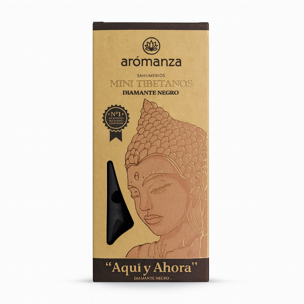 Mini Sahumerio Tibetano Diamante Negro  - Aromanza