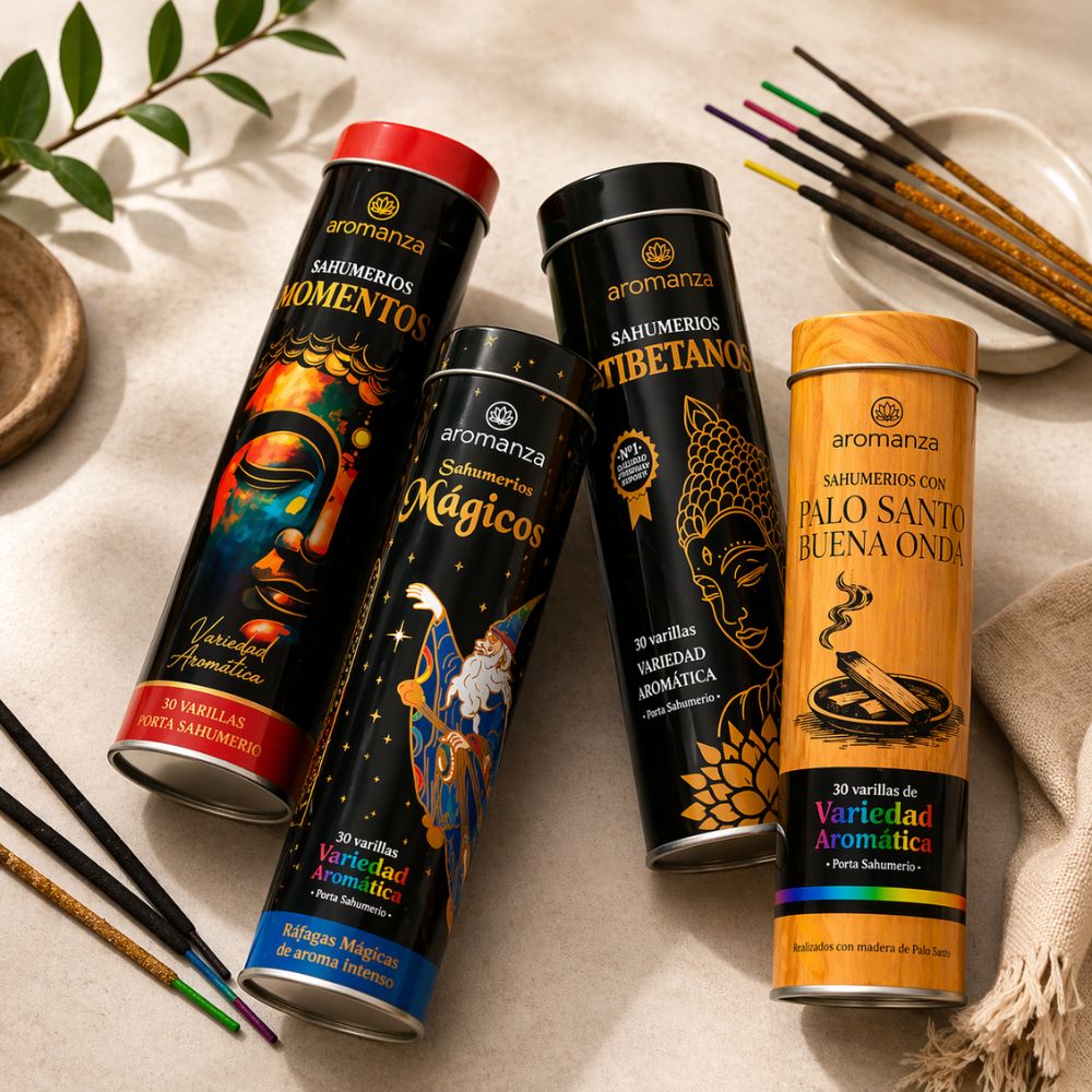 Estuche Lata Inciensos Tibetanos