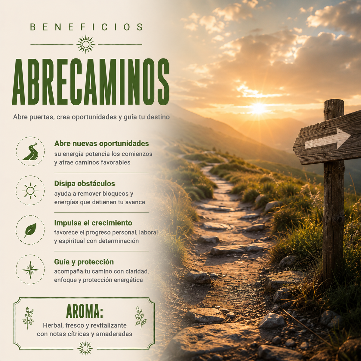Incienso Orgánico Abre Camino