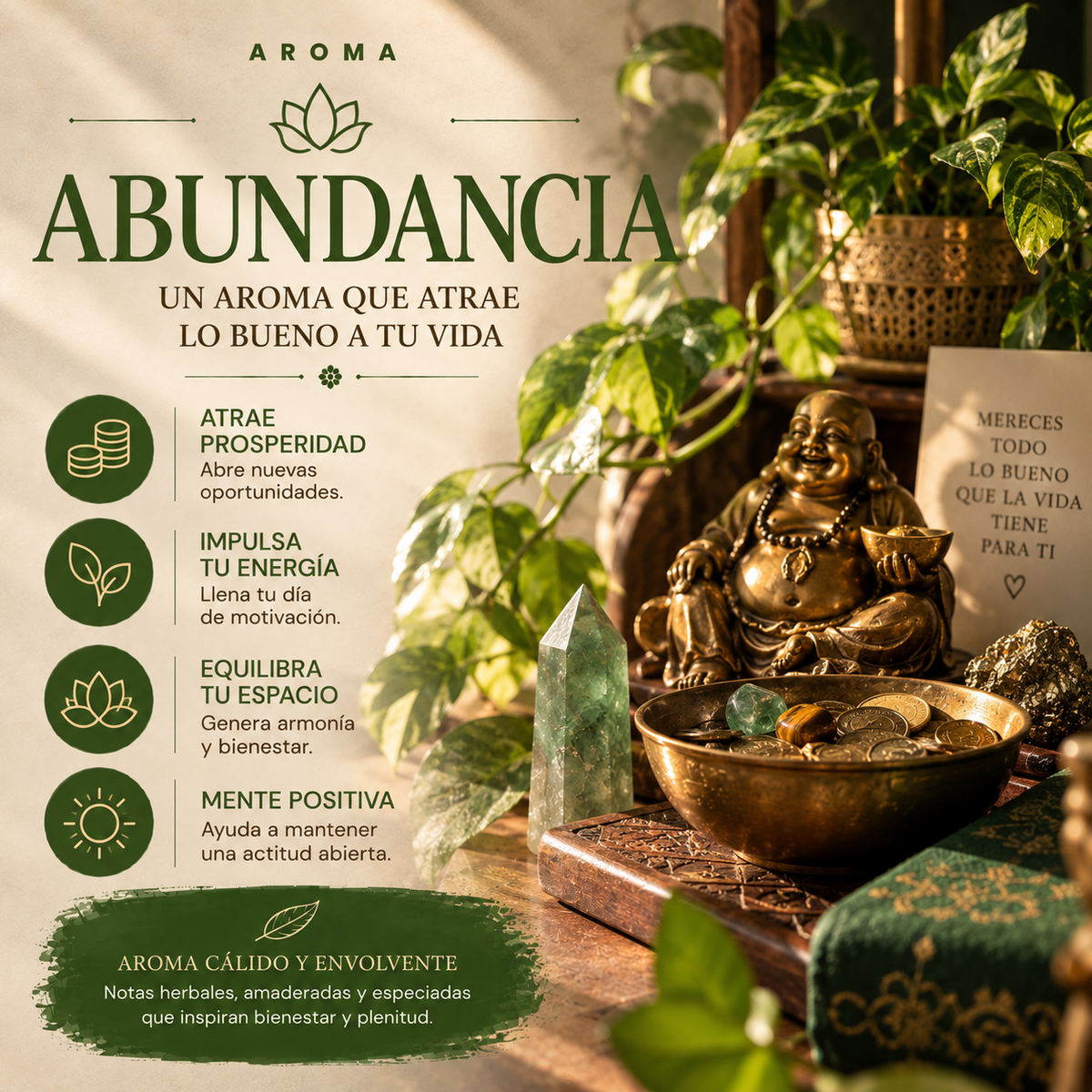 Incienso Abundancia Crystal Energy