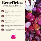 Pulsera Plateada Royal Ágata Fucsia