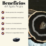 Pulsera Agata Negra 8mm
