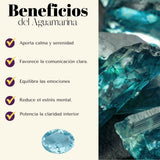 Pulsera Aguamarina 6mm