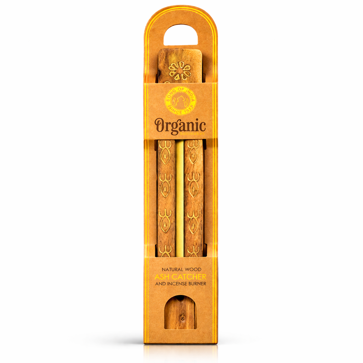 Porta incienso Natural Wood Amarillo